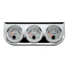 Triple Gauge Kit Electric Voltmeter Water Temperature Oil Pressure for Gasoline Modified Car Models