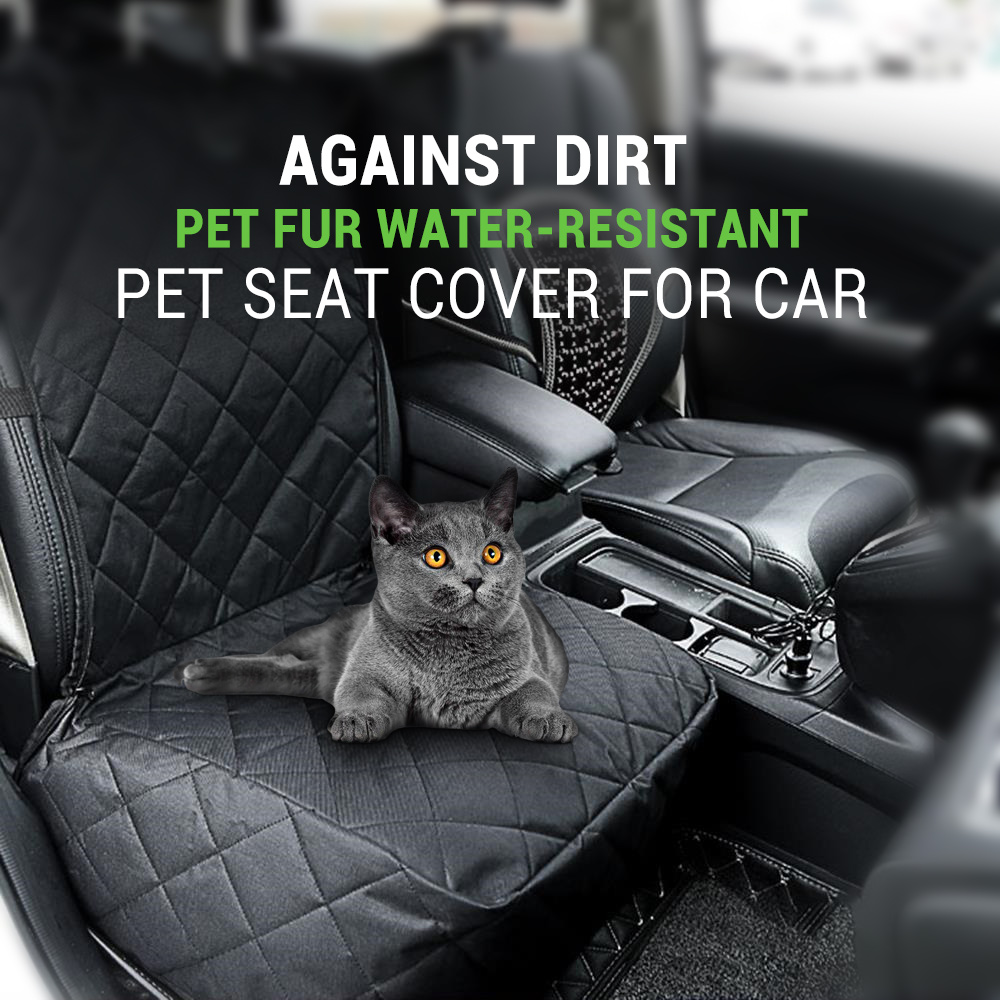 Pet Seat Cover for Car Against Dirt Pet Fur Water Resistant Anti Scratch with Side Flaps 